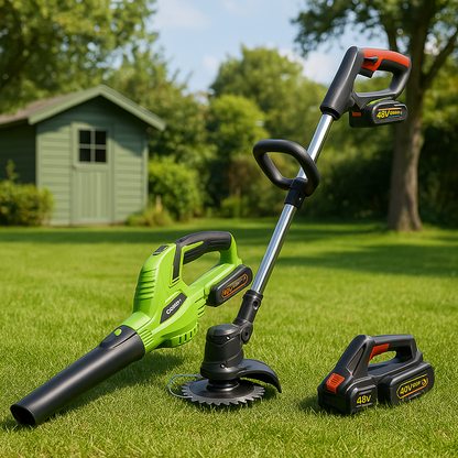 Combo Jardinero GreenPower Duo. 2 Baterias 48V