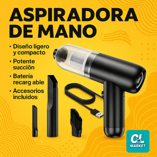 Aspiradora De Mano AspiZen – Limpieza silenciosa y efectiva
