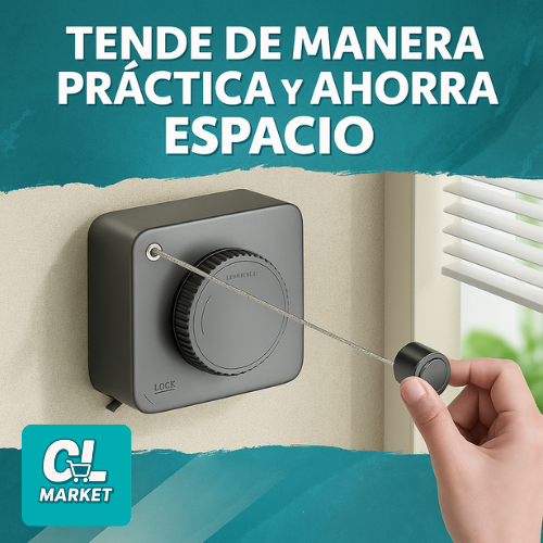 Tendedero Retráctil Resistente