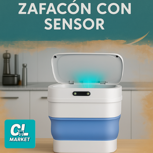 Zafacon Con Sensor CleanTouch™ El zafacón que no tienes que tocar”
