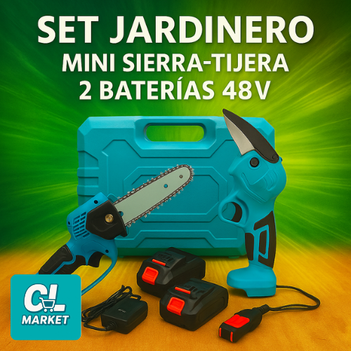 Set Jardinero PowerDuo Tools™ 2 bateria 48V